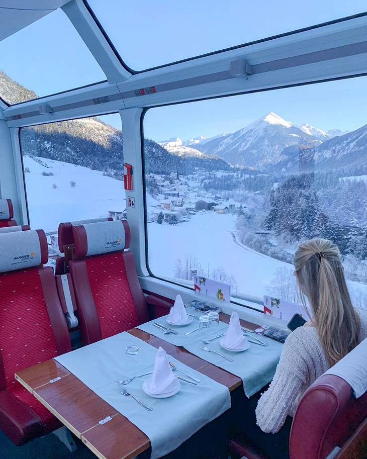 Glacier Express Swiss. (Foto: instagram.com/indagaretravel)