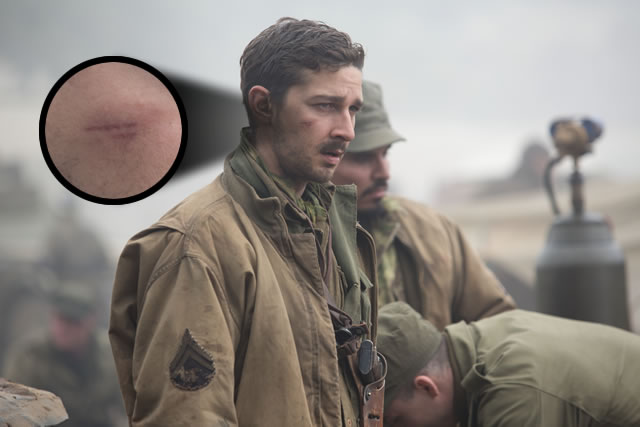 Shia LaBeouf rela melukai dan mengorbankan sebuah gigi untuk film Fury. (Foto- comingsoon.net)