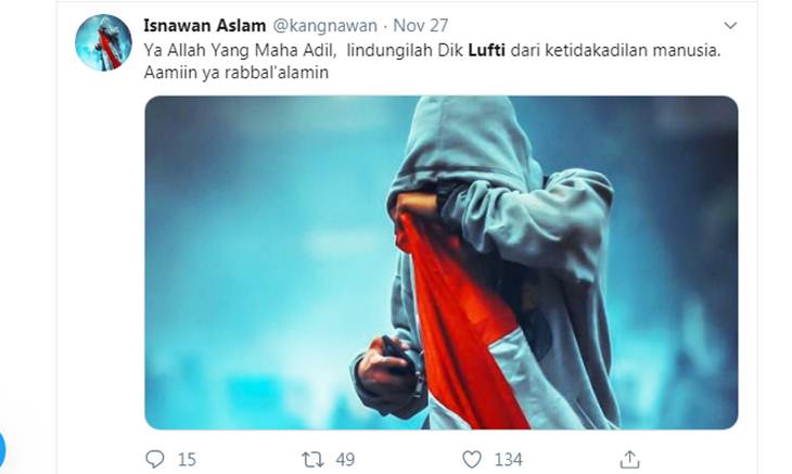 Dukungan netizen di media sosial. (Foto: Screenshot Twitter)