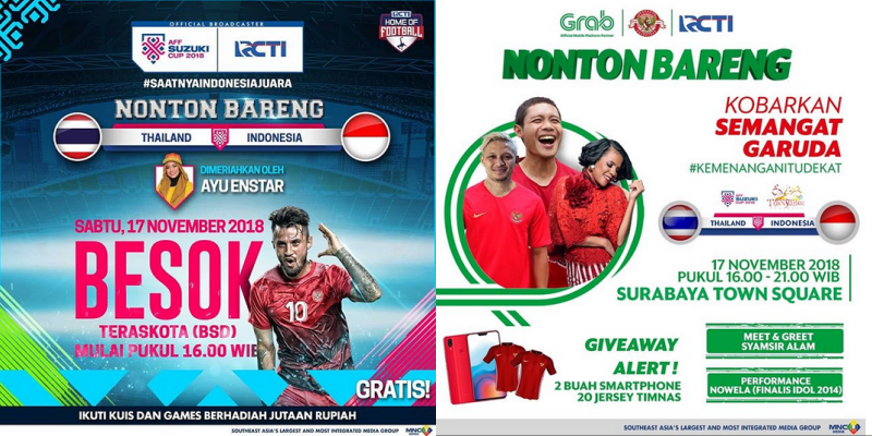 RCTI adakan nobar di dua tempat (Instagram/officialrcti)