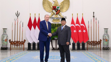 Pertemuan Bilateral Presiden Prabowo dengan Presiden Erdogan di Istana Bogor