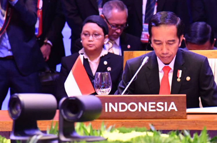 Presiden Jokowi Terima Kunjungan Mantan PM Jepang