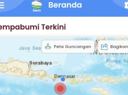 Gempa Magnitudo 5.2 Guncang NTB dan Bali