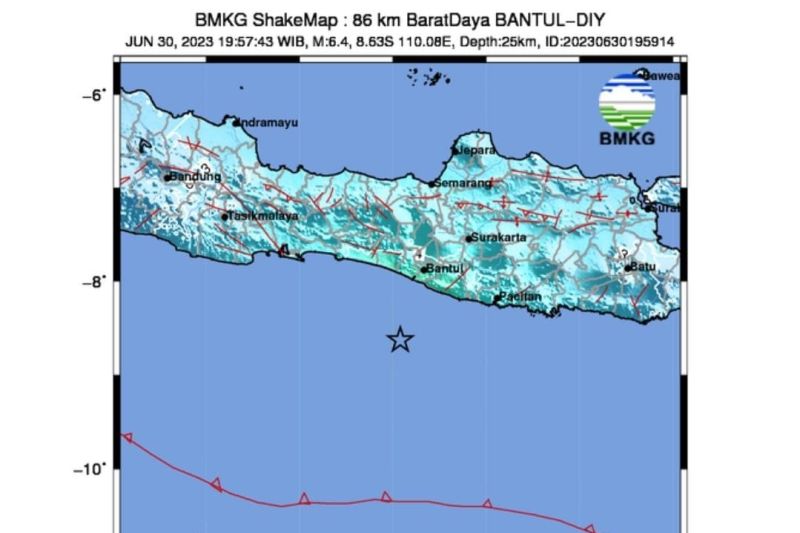 Warga Berhamburan ke Luar Rumah Akibat Gempa Dangkal di Bantul