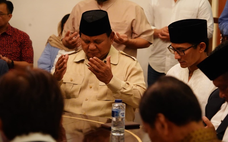 Gelar Doa Bersama, Prabowo Optimistis Indonesia di Ambang Kemenangan