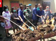 Puluhan Kilogram Ganja Asal Aceh Dimusnahkan di Patumbak