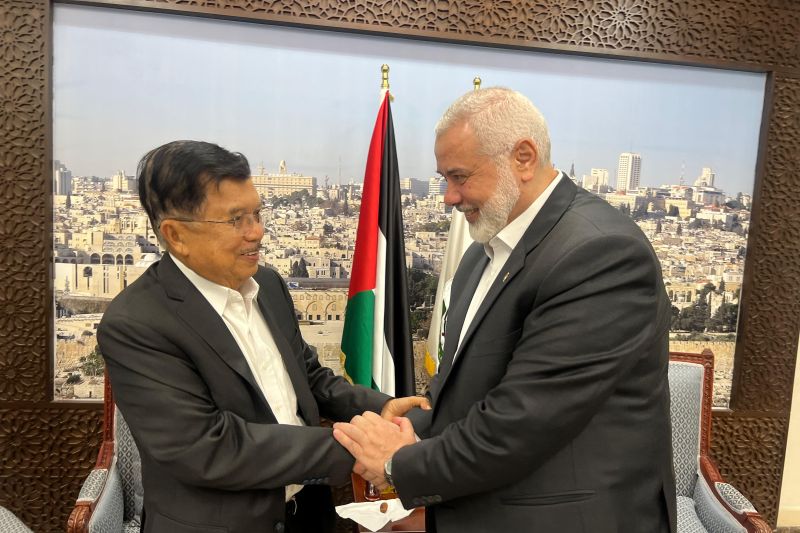 JK Bertemu Pemimpin Tertinggi Hamas di Qatar, Bahas Perang di Jalur Gaza