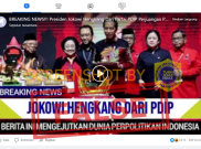 [HOAKS atau FAKTA]: Jokowi Putuskan Hengkang dari PDIP