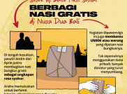 Sosok di Balik Aksi Sosial Berbagi Nasi Gratis di Nusa Dua Bali