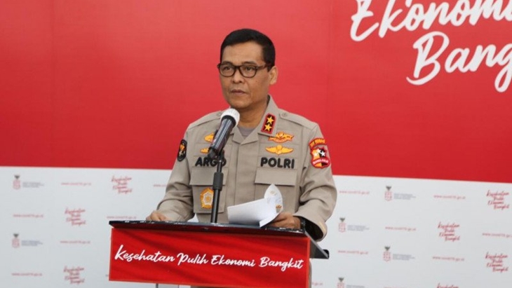 Kepala Divisi Humas Polri Irjen Pol Raden Prabowo Argo Yuwono. (ANTARA/ HO-Polri)