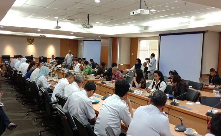 Rapat pembahasan perubahan RAPBD DKI 2020 di Gedung DPRD DKI Jakarta