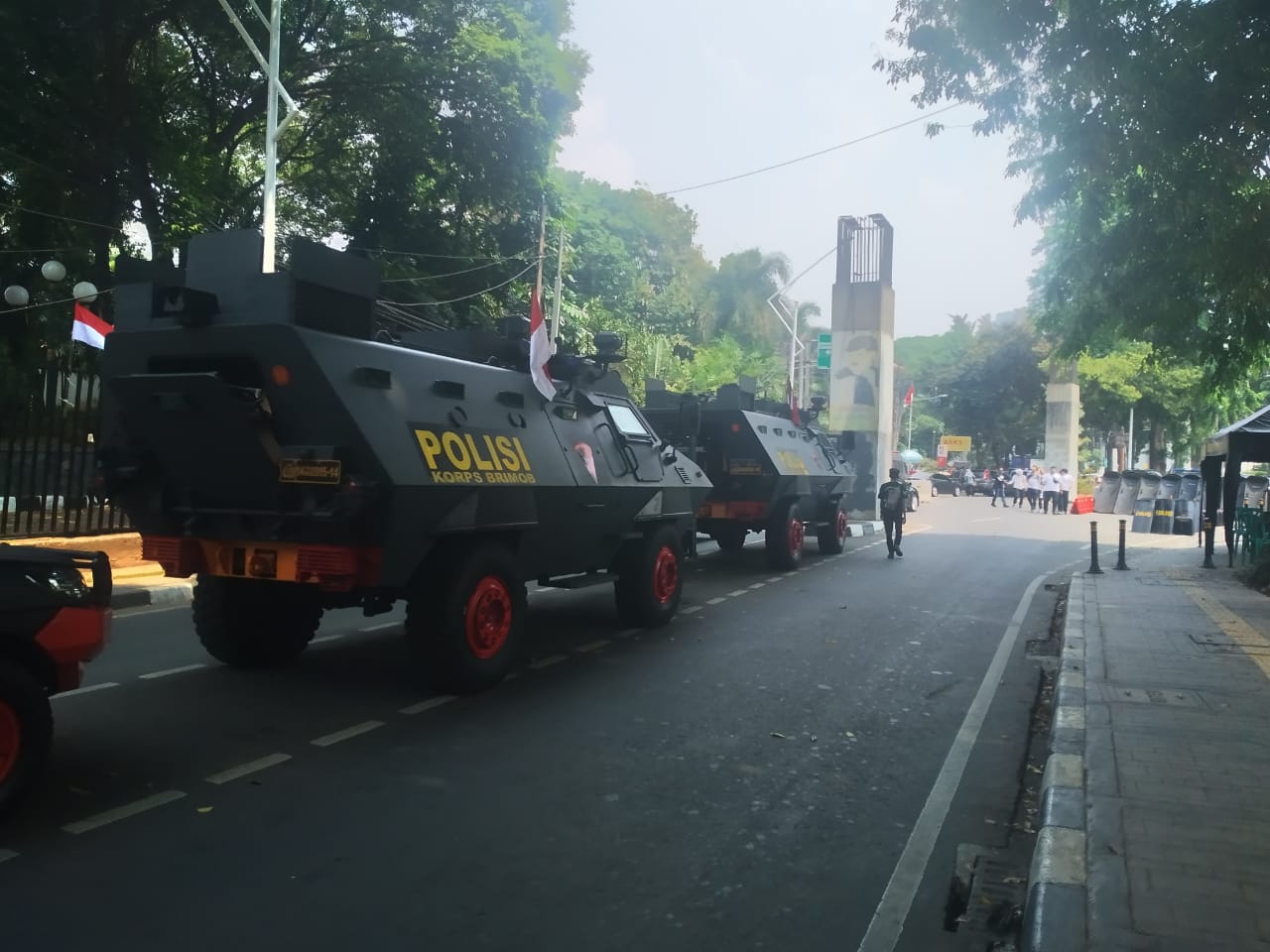 Pengamanan pelantikan Jokowi-Ma'ruf. Foto: MP/Ponco