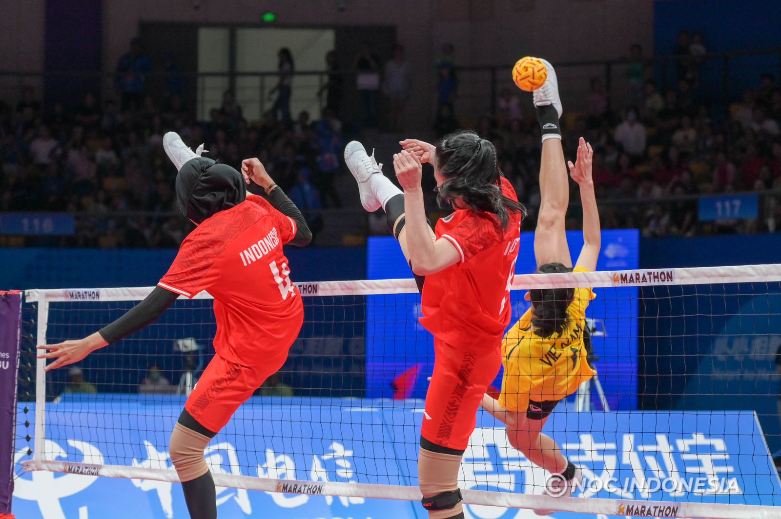 Sepak Takraw Indonesia Raih 2 Medali Perak dan 1 Perunggu di Asian Games Hangzhou