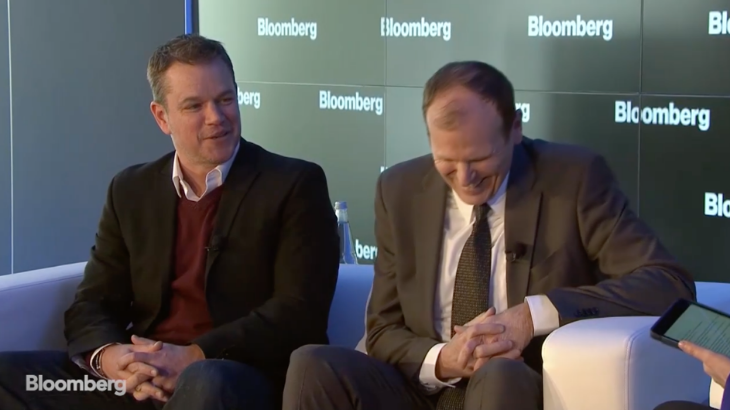 matt damon di world economic forum