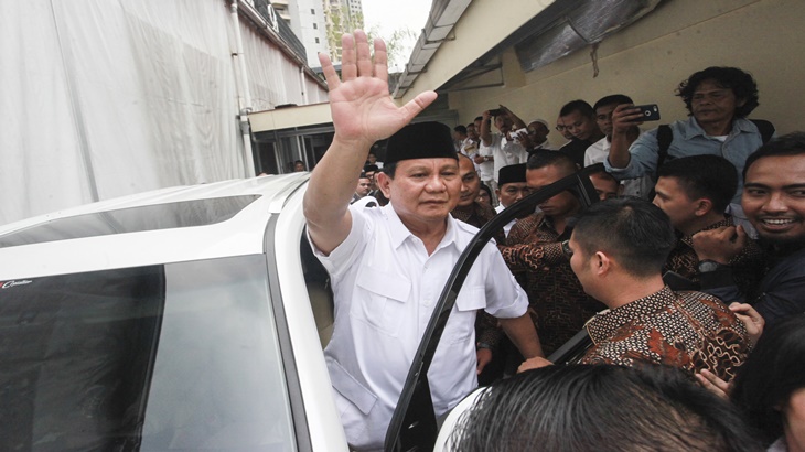 Ketua Umum Partai Gerindra Prabwo Subianto
