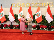 Momen Akrab Ketua DPR Puan Maharani Menjamu Presiden Peru Dina Ercilia Boluarte  