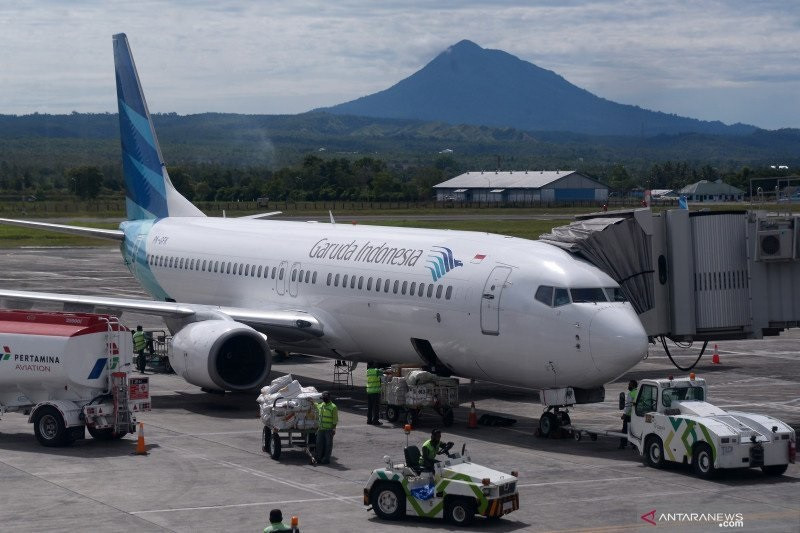 Garuda Indonesia. (Foto: Antara)