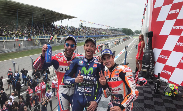 Duel Seru Kontra Petrucci, Valentino Rossi Menangi GP Assen
