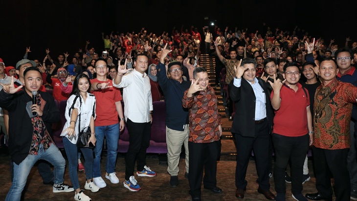 Nobar Film Naga Bonar Reborn, Bentuk Konsistensi Banteng Muda Dukung Perfilman Indonesia