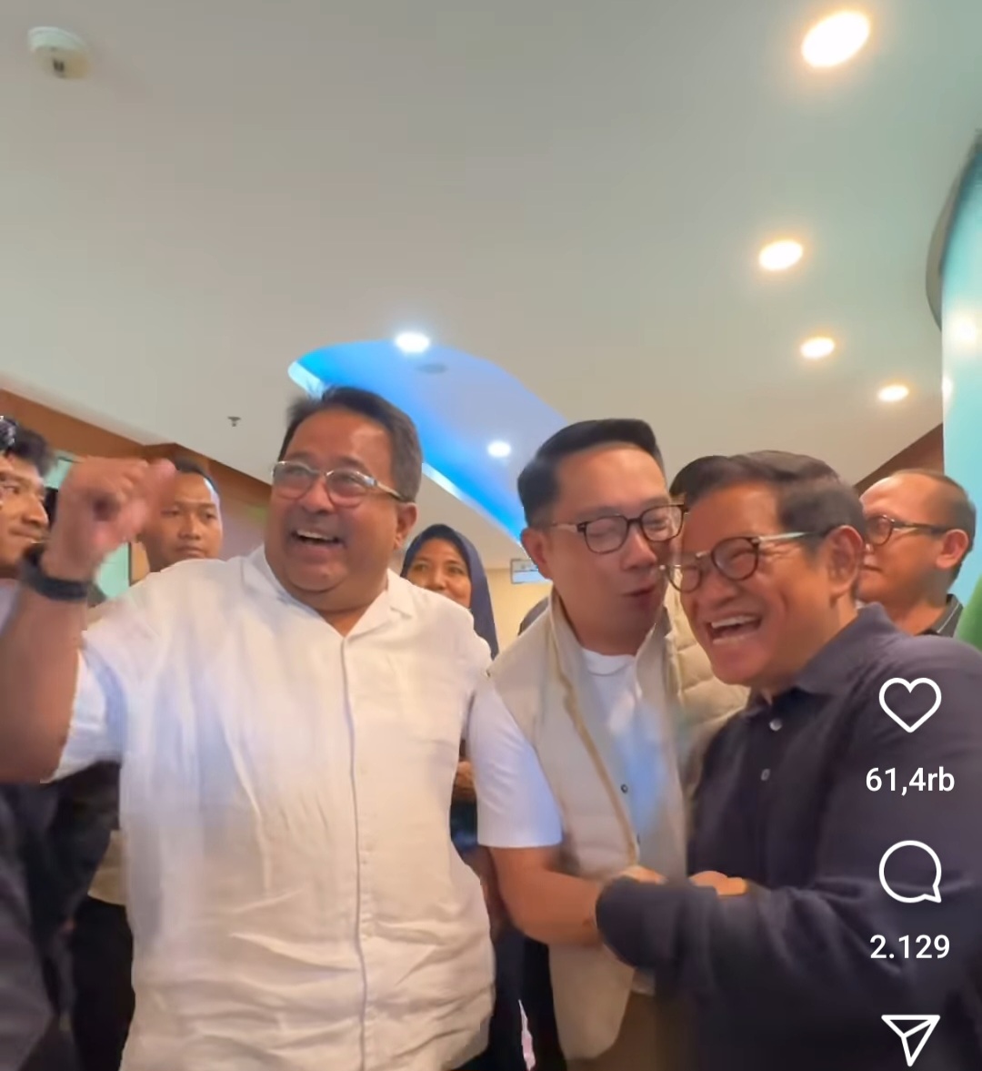 Ridwan Kamil Bagikan Momen Keakraban dengan Pramono-Rano