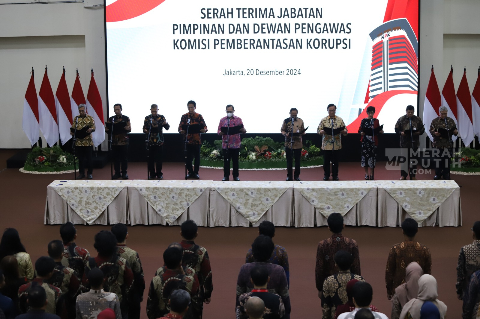 Prosesi Sertijab Pimpinan dan Dewan Pengawas KPK Periode 2024-2029