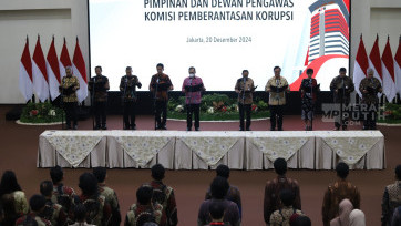Prosesi Sertijab Pimpinan dan Dewan Pengawas KPK Periode 2024-2029