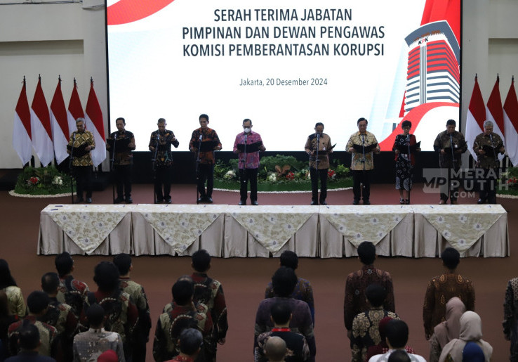 Prosesi Sertijab Pimpinan dan Dewan Pengawas KPK Periode 2024-2029