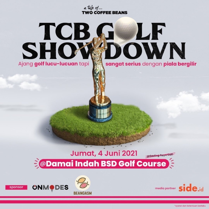 Lokasi TCB Golf Showdown semula di Gading Raya Golf kemudian pindah ke Damai Indah BSD Golf Course. (Instagram/@twocoffeebeans.id)