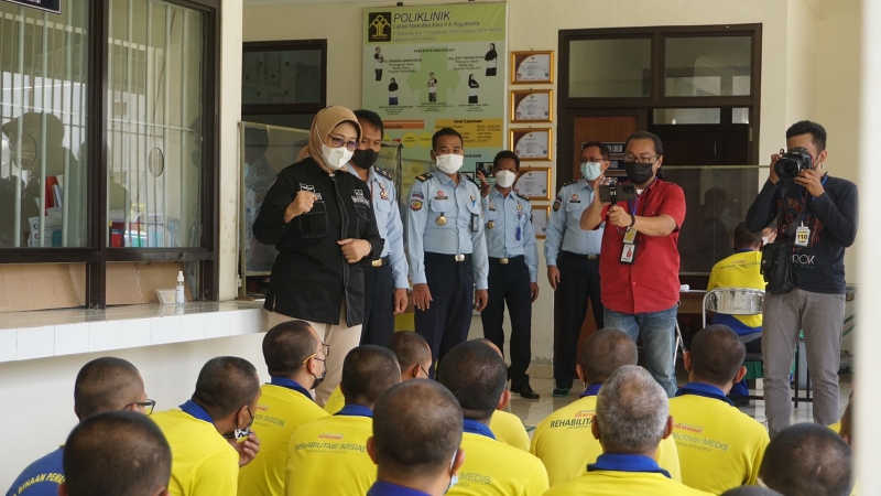 Tim Kanwil Kemenkumham DIY melalukan investigasi di Lapas Narkotika Pakem DIY. Foto: Humas Kanwil Kemenkumham DIY