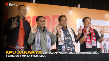 KPU Jakarta Sahkan Pram-Doel Raih Suara Terbanyak di Pilkada Jakarta