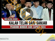[HOAKS atau FAKTA]: Menyerah dari Ganjar, Prabowo Mundur dari Pilpres 2024