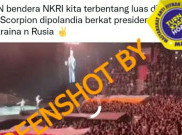 [HOAKS atau FAKTA]: Bendera NKRI Dibentangkan di Konser Scorpions Berkat Jokowi