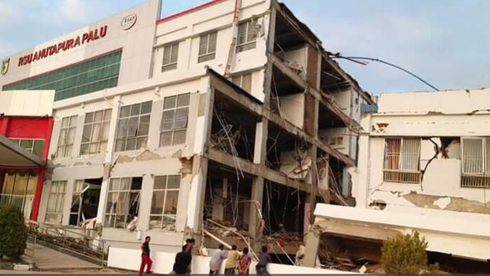 Gempa yang meluluhlantakan kota Palu. (Foto: Twitter@Sutopo_PN)