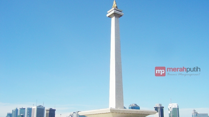 Suasana di kawasan Monas, Jakarta Pusat, Rabu (20/1). (Foto: MerahPutih/Venansius Fortunatus)