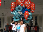 Setelah Karangan Bunga, Ramai Balon Udara Nemo di Balai Kota
