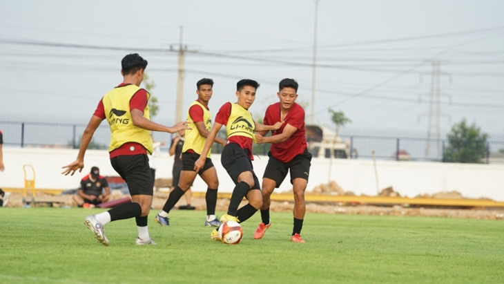 Pelatih Timnas U-22 Puas dengan Lapangan Latihan SEA Games 2023