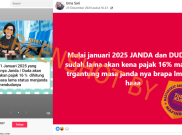 [HOAKS atau FAKTA]: Janda dan Duda akan Dikenakan Pajak 16 Persen