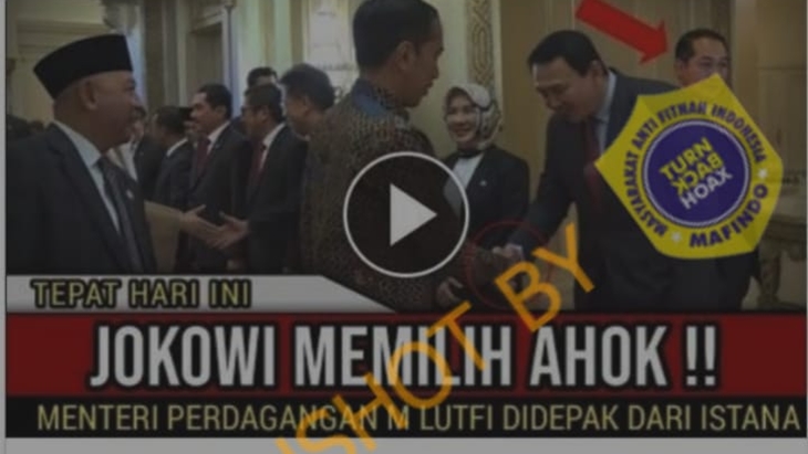[HOAKS atau FAKTA]: Ahok Jadi Menteri Perdagangan di Kabinet Jokowi