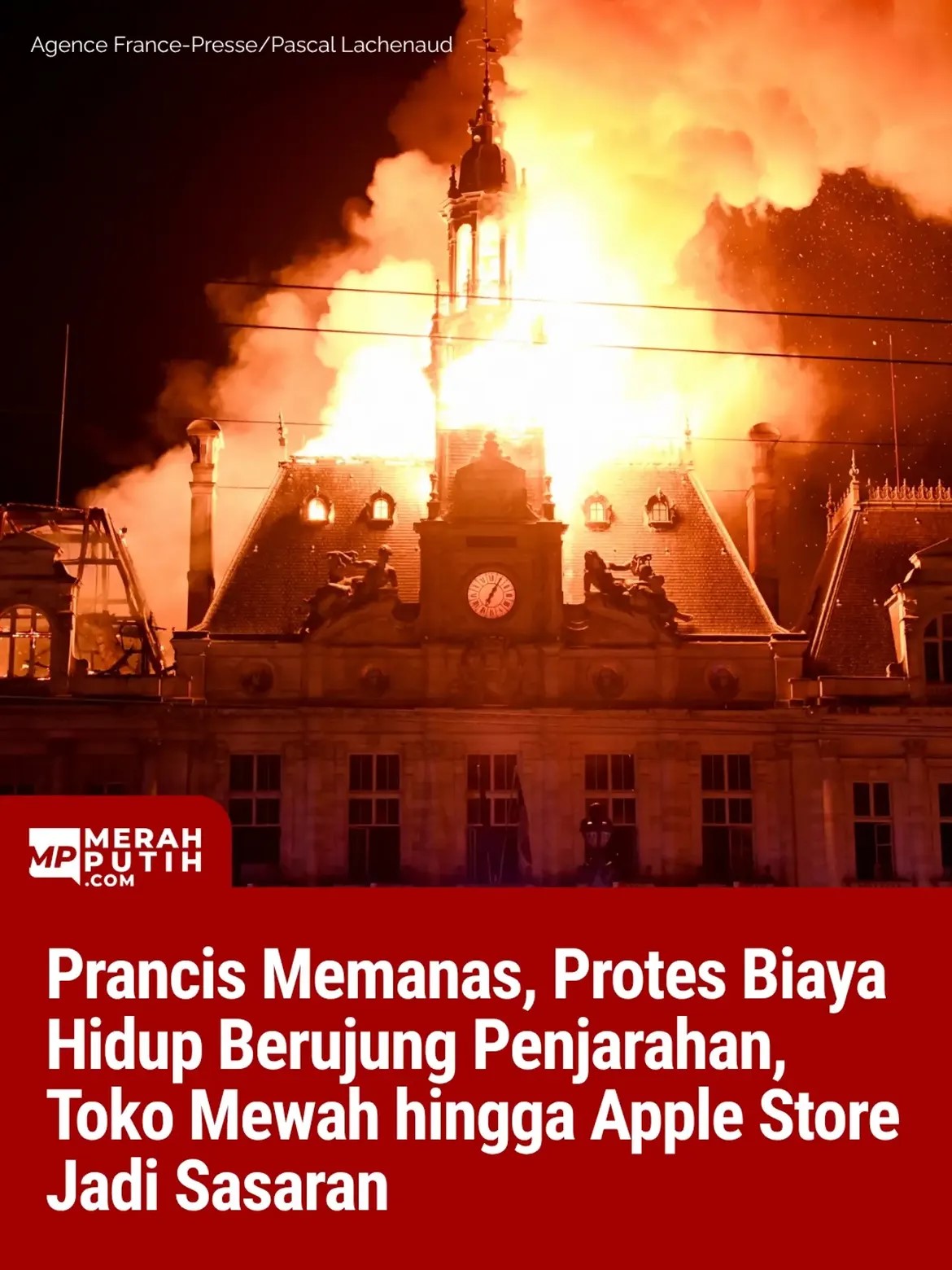 Prancis Memanas, Protes Biaya Hidup Berujung Penjarahan, Toko Mewah hingga Apple Store Jadi Sasaran