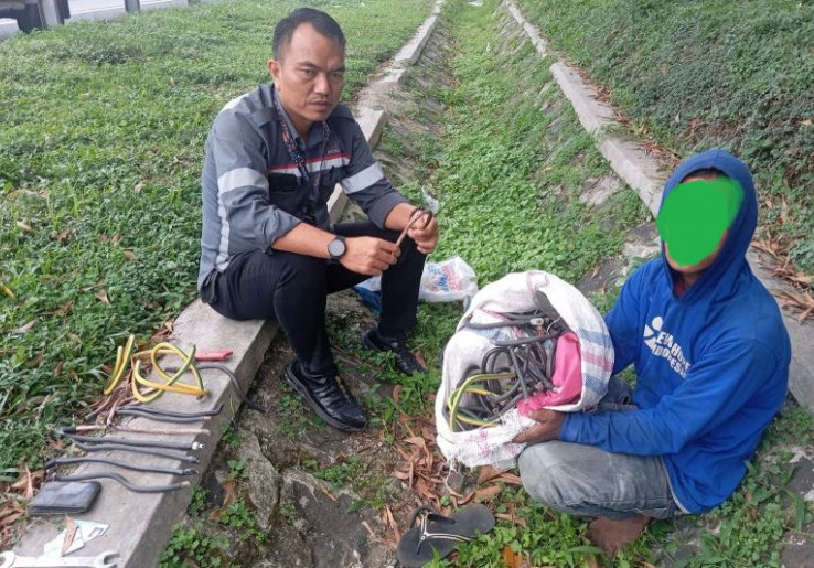 PT KCIC Tangkap Pencuri Kabel Grounding Bagian Pagar Sound Barrier Jalur Kereta Cepat