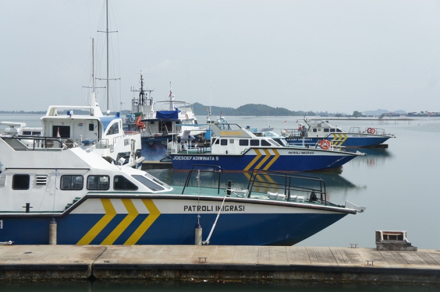 Kapal patroli imigrasi Tanjung Uban. (imigrasitanjunguban.or.id)