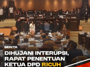 Hujan Interupsi, Penentuan Ketua DPD Ricuh