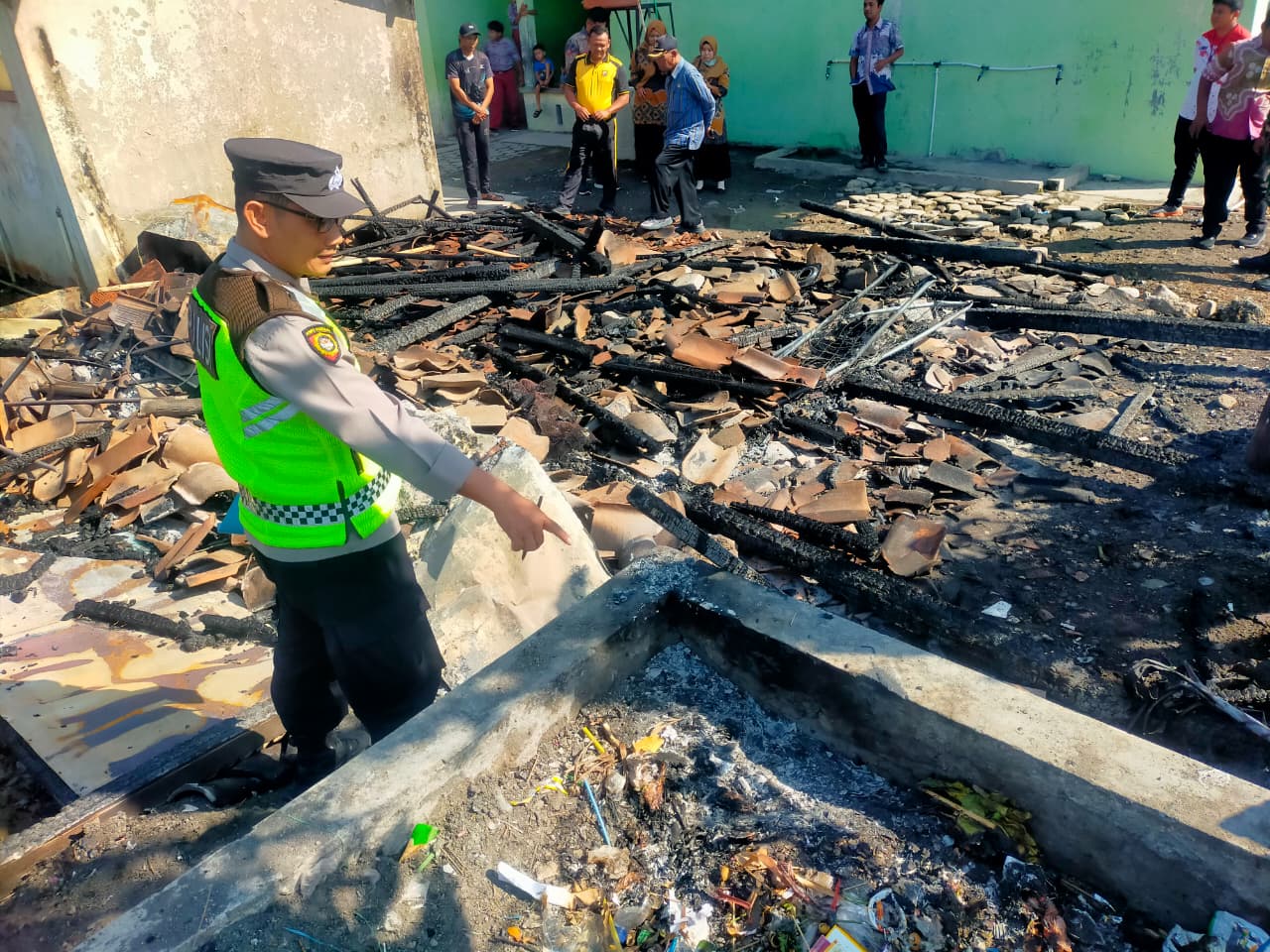 Kantin dan Gudang SDN 1 Jerukan Boyolali Ludes Terbakar, Diduga Gara-gara Bakar Sampah
