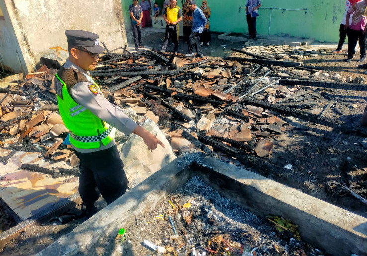 Kantin dan Gudang SDN 1 Jerukan Boyolali Ludes Terbakar, Diduga Gara-gara Bakar Sampah