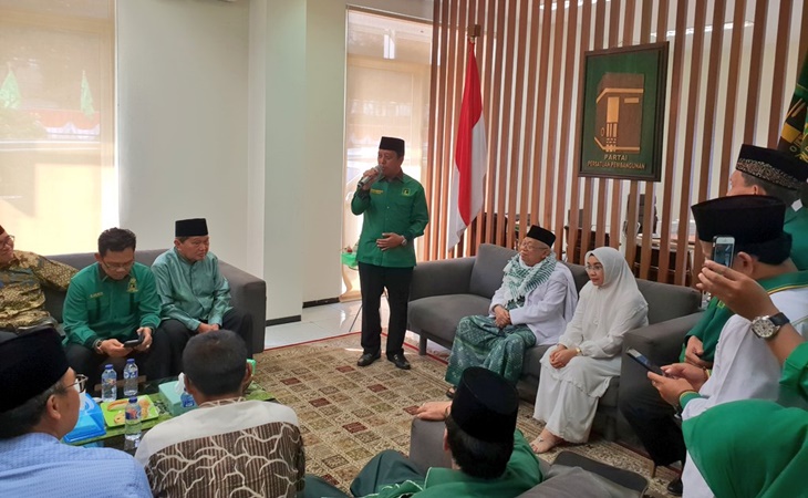 Gus Rommy memberikan sambutan di Kantor DPP PPP