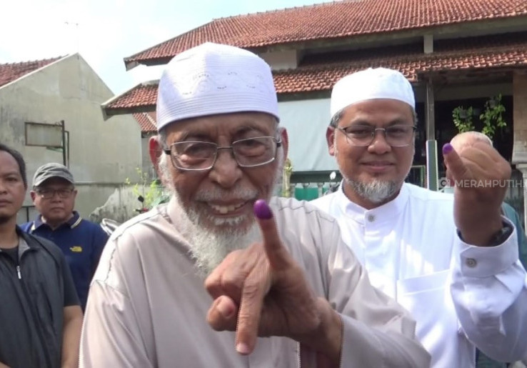 Abu Bakar Ba'asyir Gunakan Hak Pilihnya untuk Kali Pertama di Pemilu