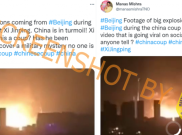 [HOAKS atau FAKTA]: Beijing Dilanda Ledakan Besar Saat Xi Jinping Dikudeta