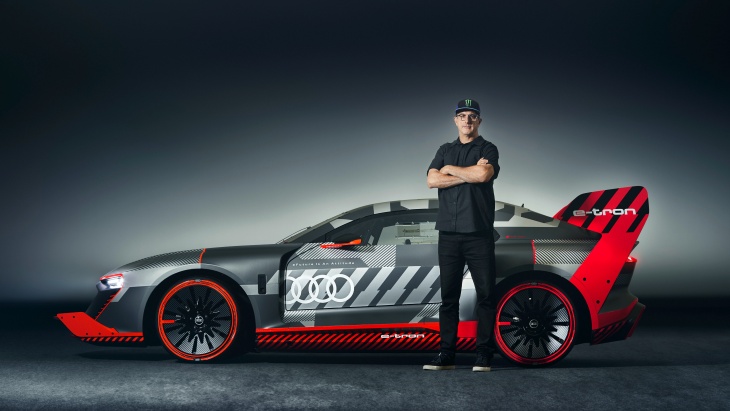 Audi dan Ken Block Pamerkan Kolaborasi EV Spesial ‘Hoonitron’