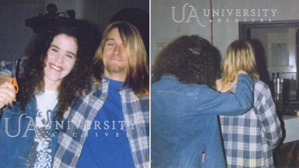 Tessa Osbourne dan Kurt Cobain. (Foto Consequence.net) 