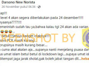 [HOAKS atau FAKTA]: PPKM Level 4 Nataru, Pemerintah Sudah Prediksi Varian Baru COVID-19